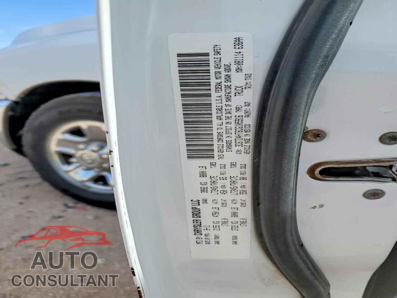 DODGE RAM 2500 2012 - 3C6TD4HT6CG105916