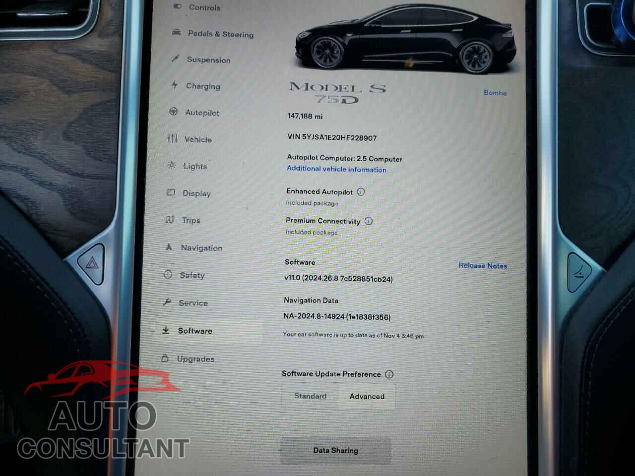 TESLA MODEL S 2017 - 5YJSA1E20HF228907
