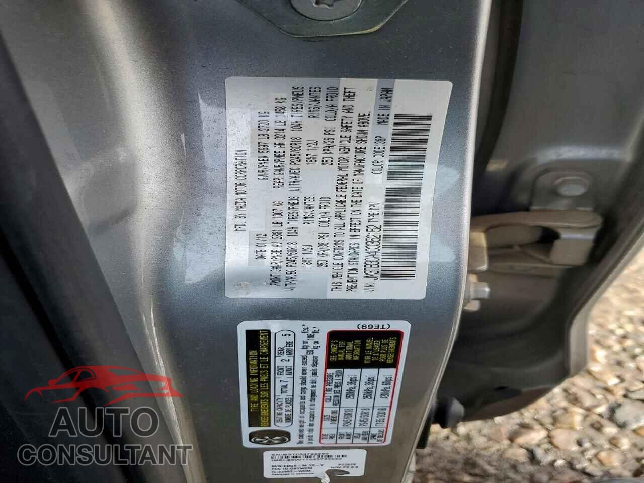MAZDA CX-9 2012 - JM3TB3CA4C0352152