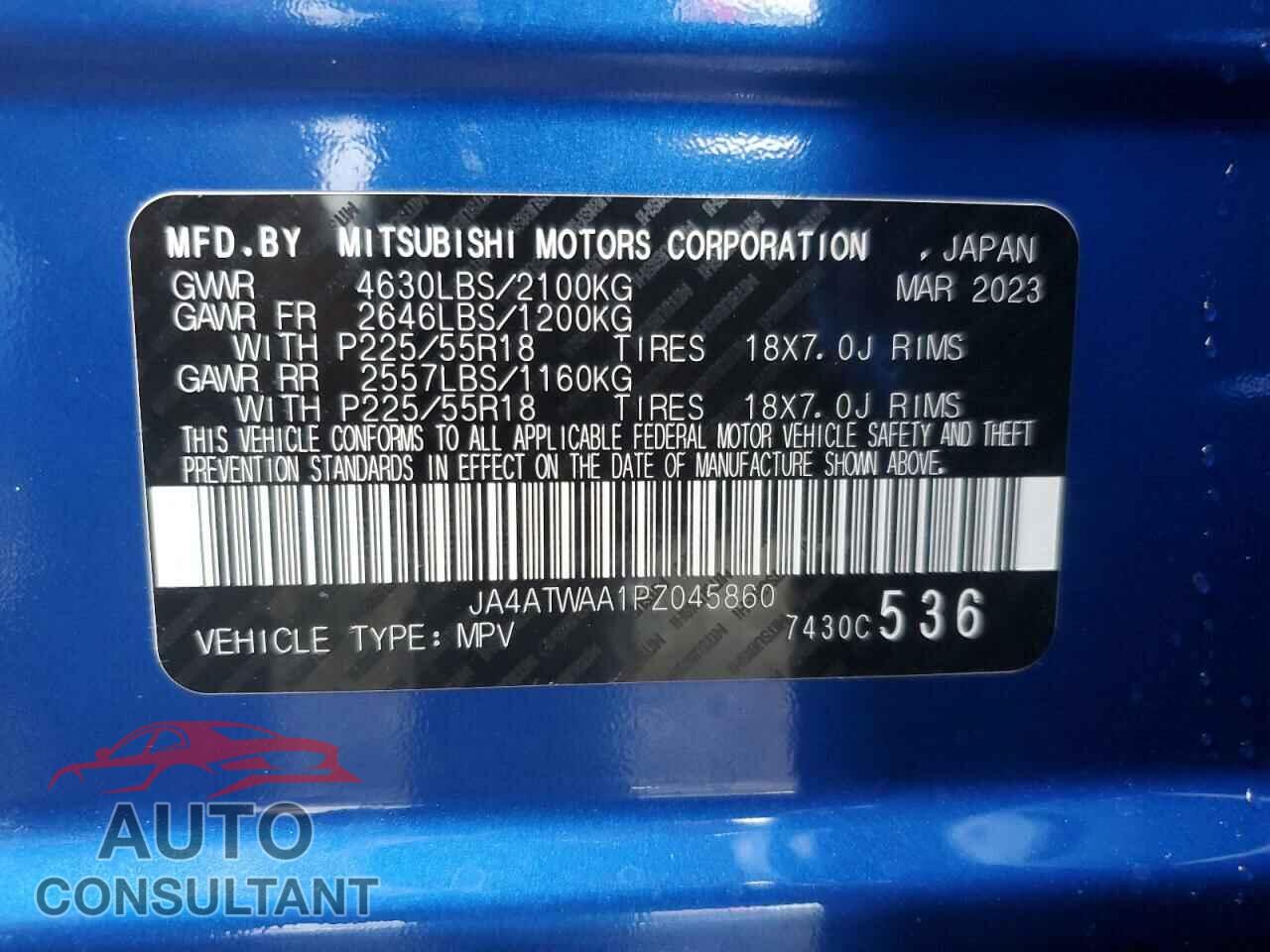 MITSUBISHI ECLIPSE 2023 - JA4ATWAA1PZ045860