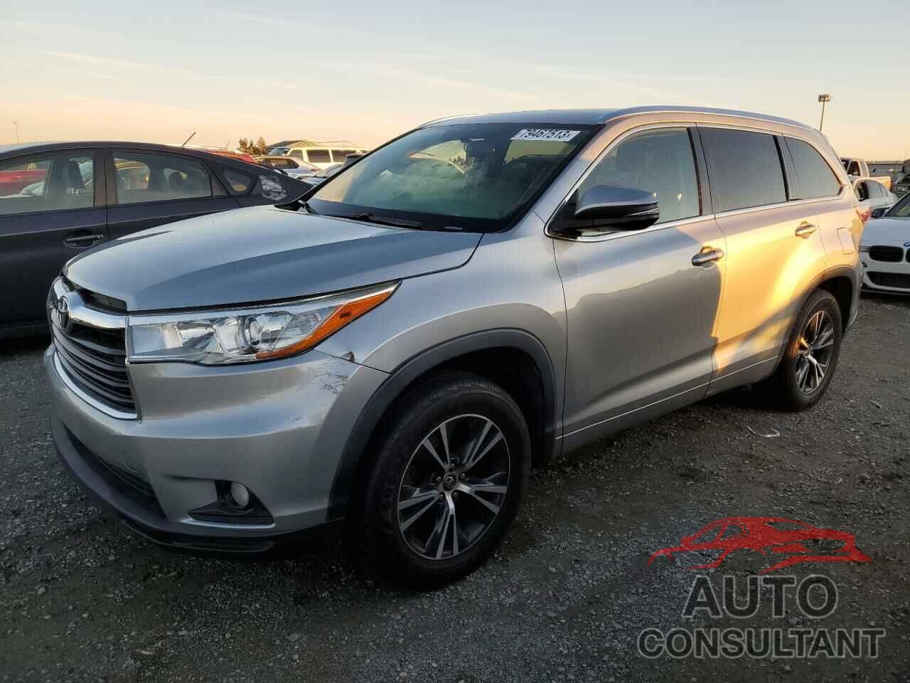 TOYOTA HIGHLANDER 2016 - 5TDKKRFH4GS164749
