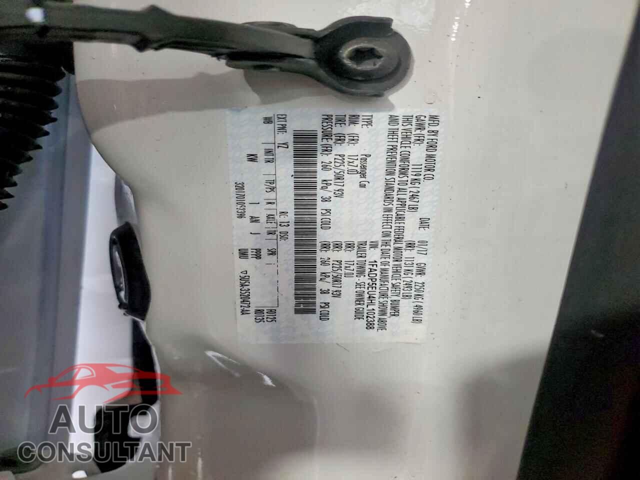 FORD CMAX 2017 - 1FADP5EU4HL102388