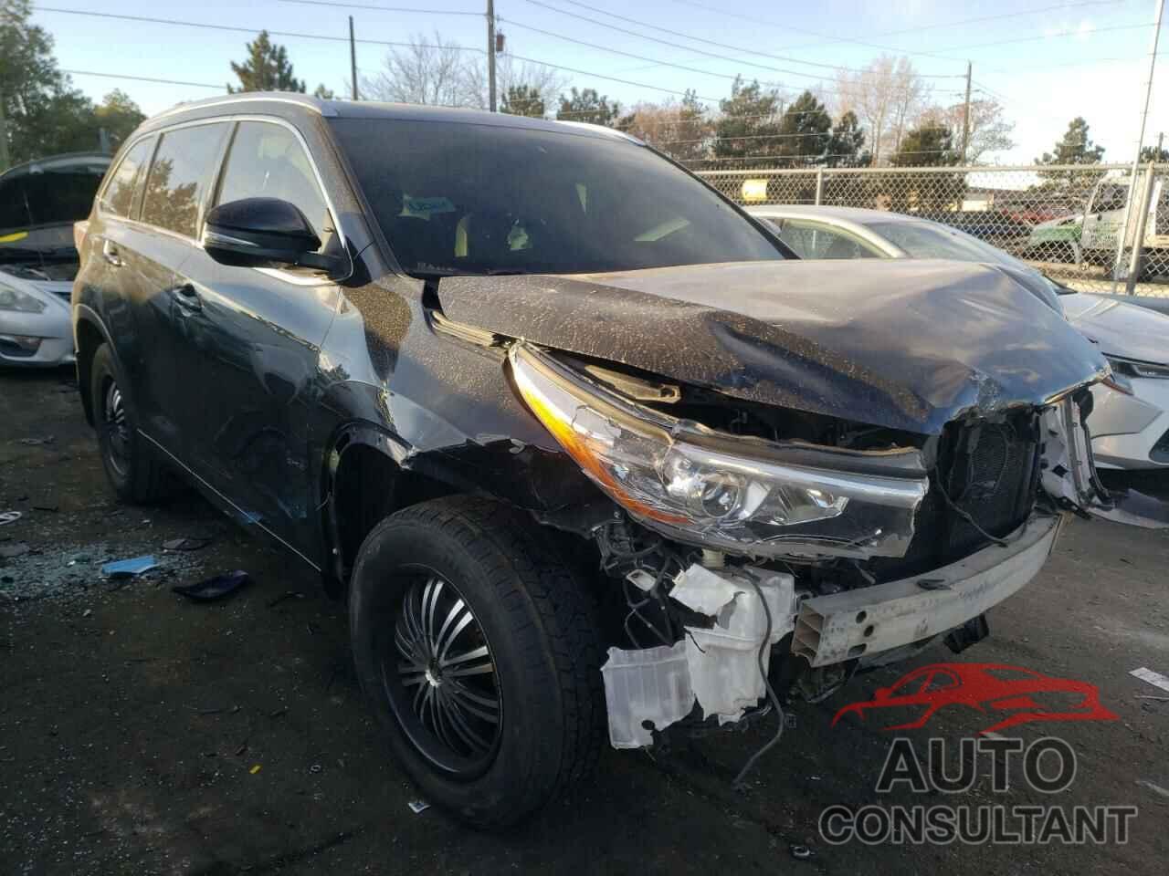 TOYOTA HIGHLANDER 2016 - 5TDJKRFH1GS500448