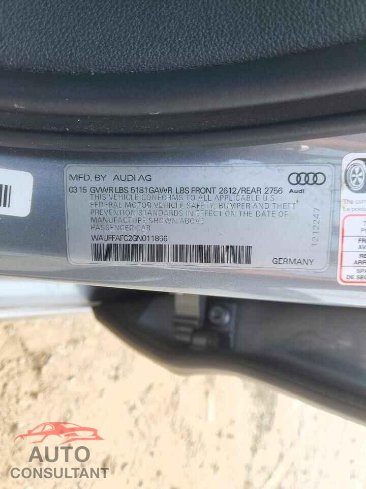 AUDI A6 2016 - WAUFFAFC2GN011866