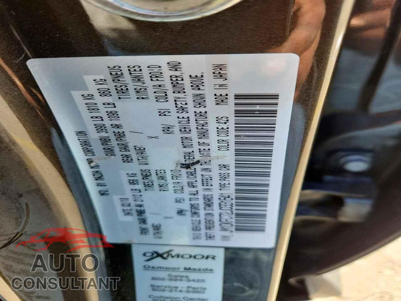 MAZDA CX-3 2018 - JM1DKFC72J0331641