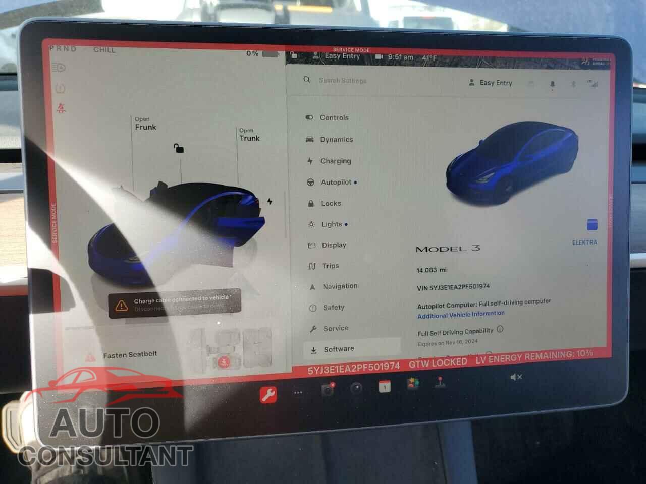 TESLA MODEL 3 2023 - 5YJ3E1EA2PF501974