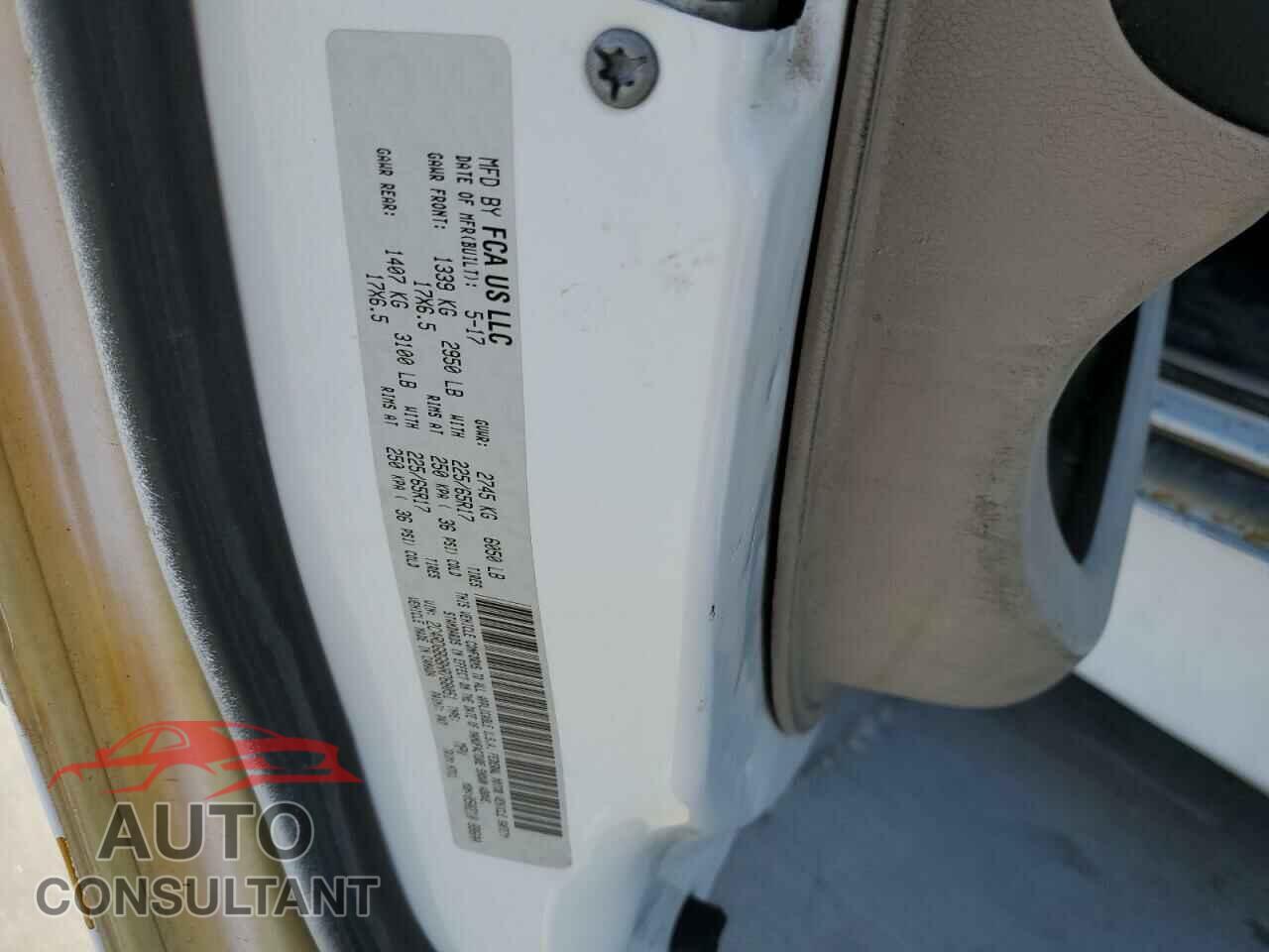 DODGE CARAVAN 2017 - 2C4RDGBG8HR768051