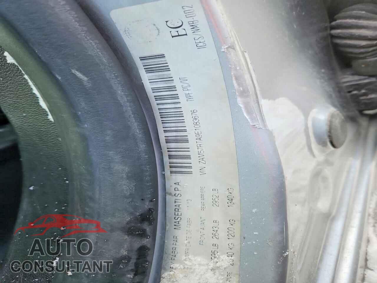 MASERATI ALL MODELS 2014 - ZAM57RTA9E1083676