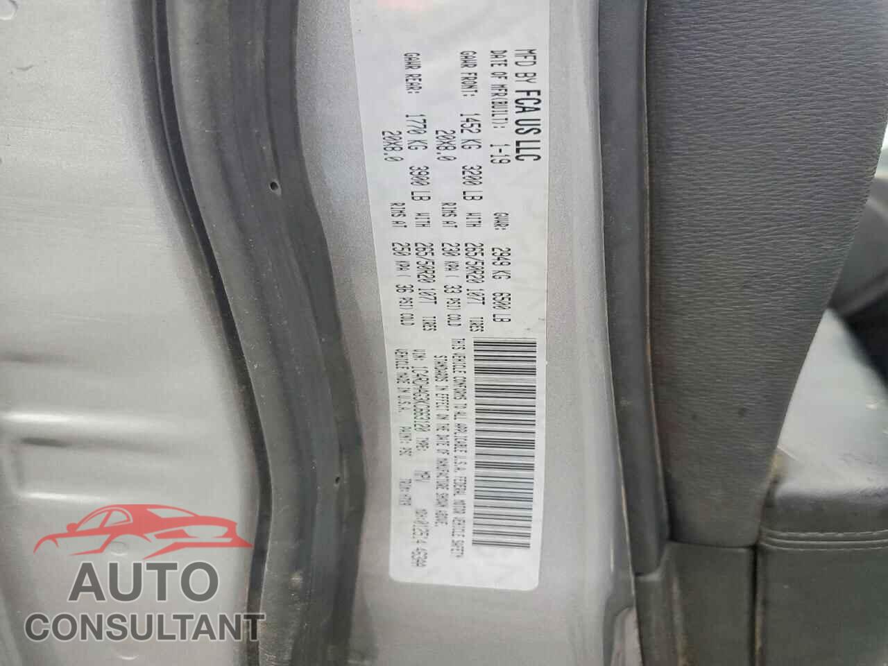 DODGE DURANGO 2019 - 1C4RDHAG3KC663120