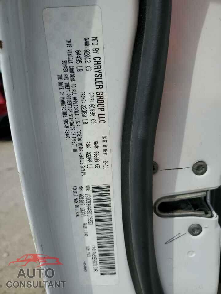DODGE CALIBER 2011 - 1B3CB3HA4BD175953