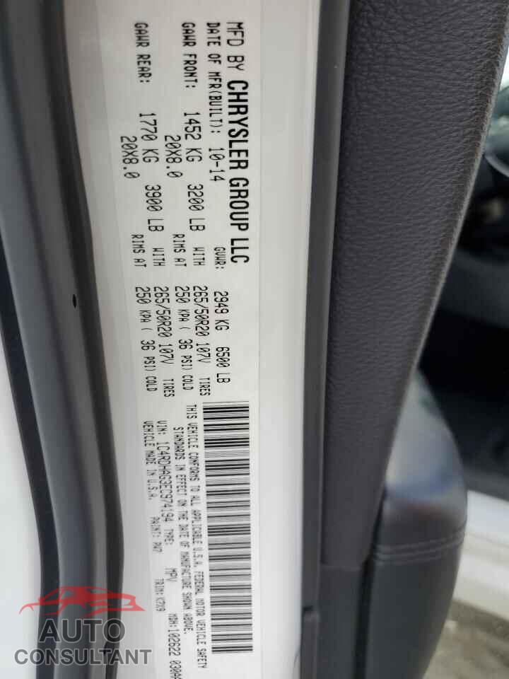DODGE DURANGO 2014 - 1C4RDHAG3EC974194