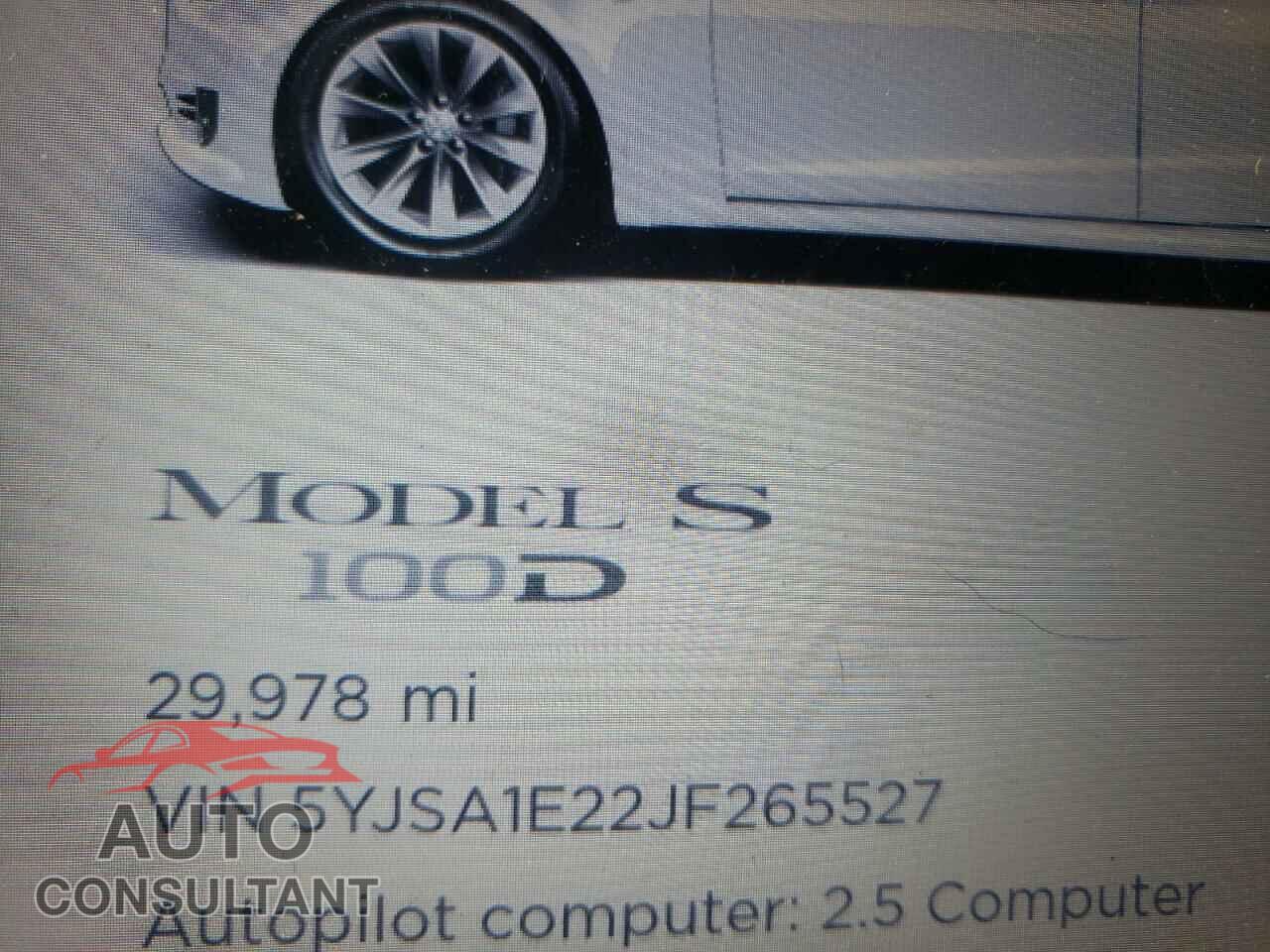 TESLA MODEL S 2018 - 5YJSA1E22JF265527