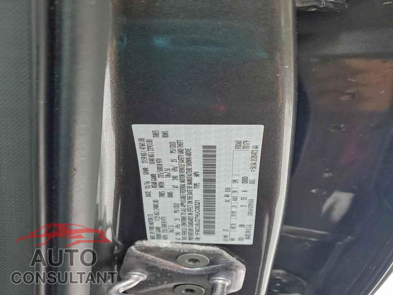FORD ESCAPE 2017 - 1FMCU9JD7HUC08321