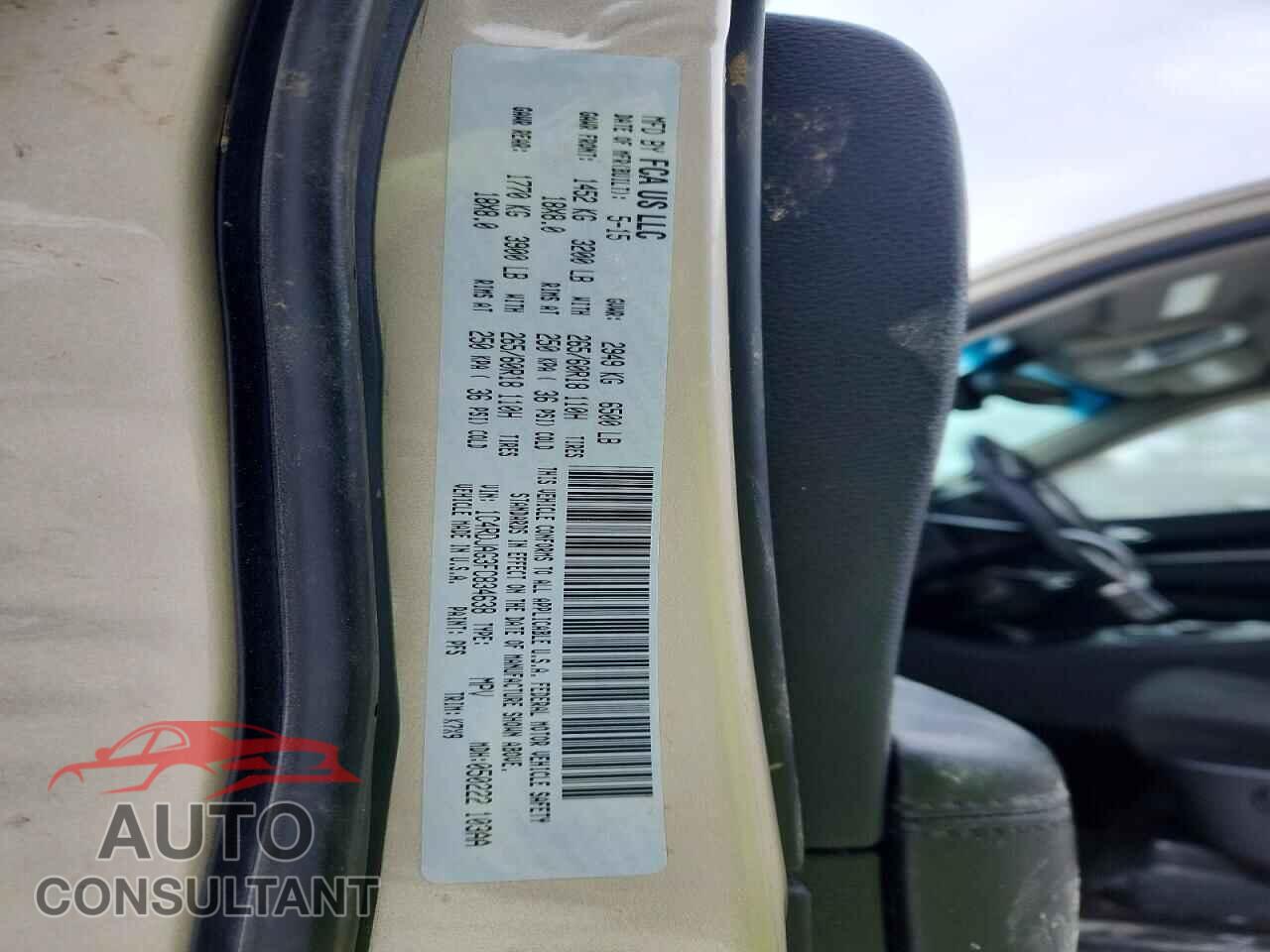 DODGE DURANGO 2015 - 1C4RDJAG3FC834638