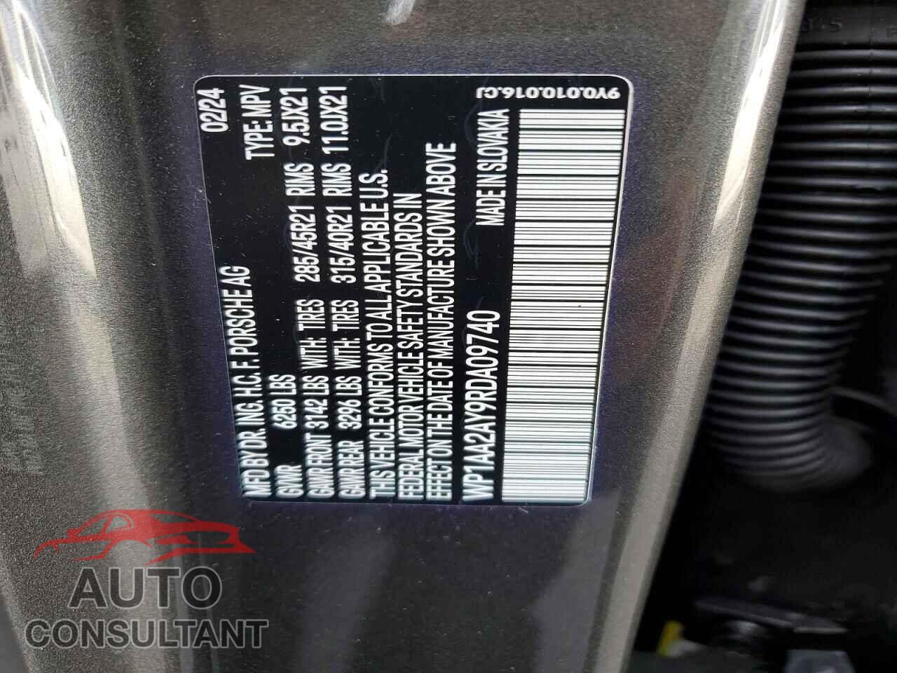 PORSCHE CAYENNE 2024 - WP1AA2AY9RDA09740