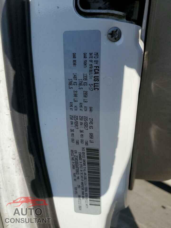 DODGE CARAVAN 2017 - 2C4RDGBG6HR768033
