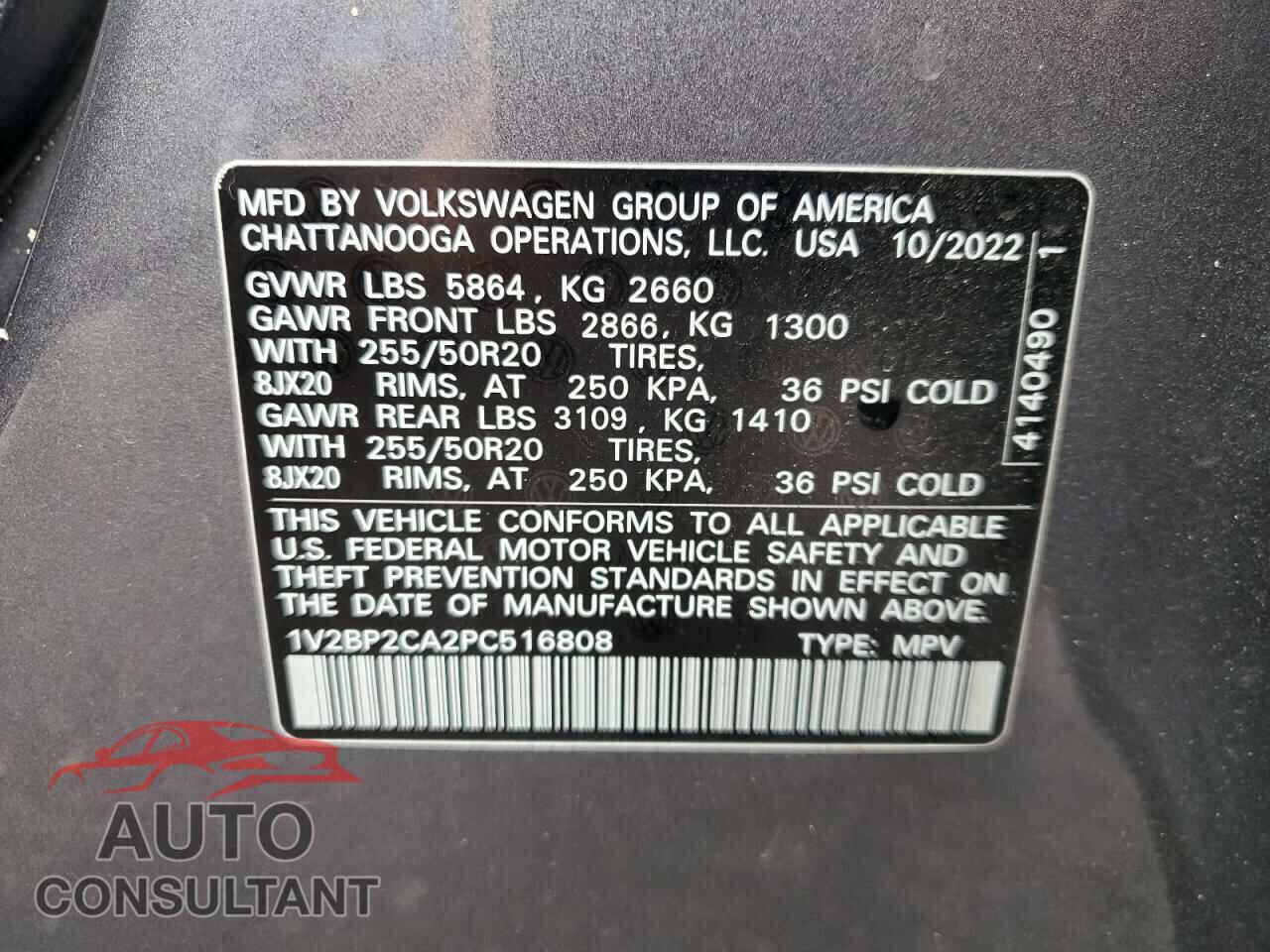 VOLKSWAGEN ATLAS 2023 - 1V2BP2CA2PC516808