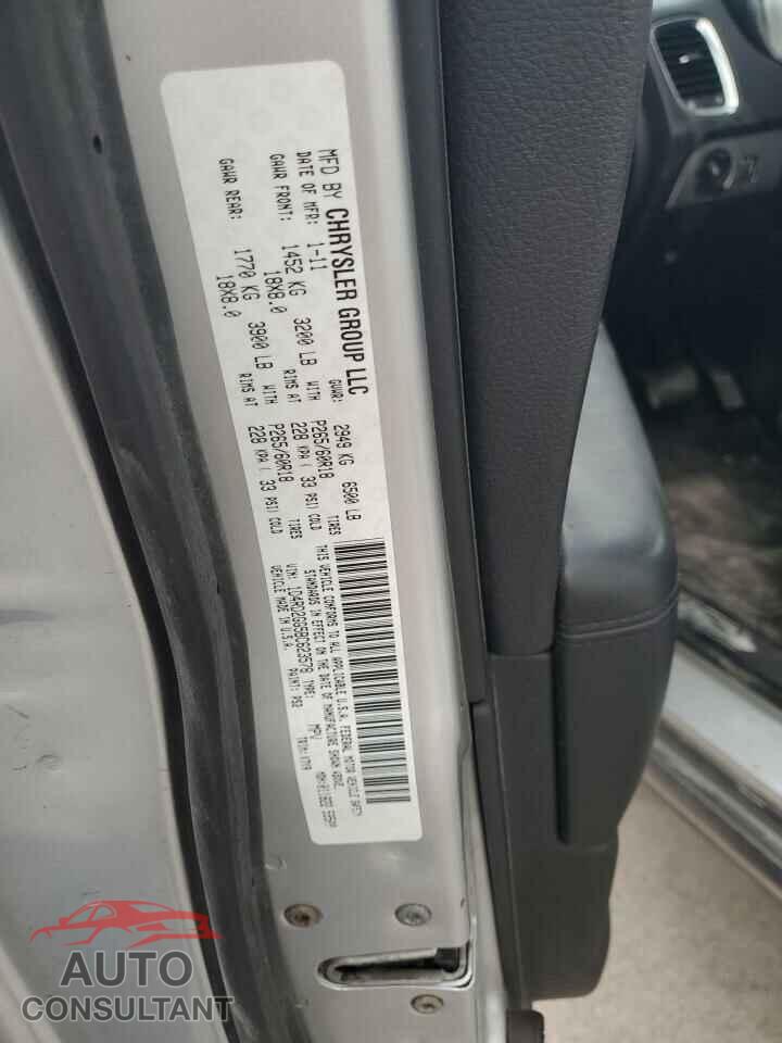 DODGE DURANGO 2011 - 1D4RD2GG5BC623578