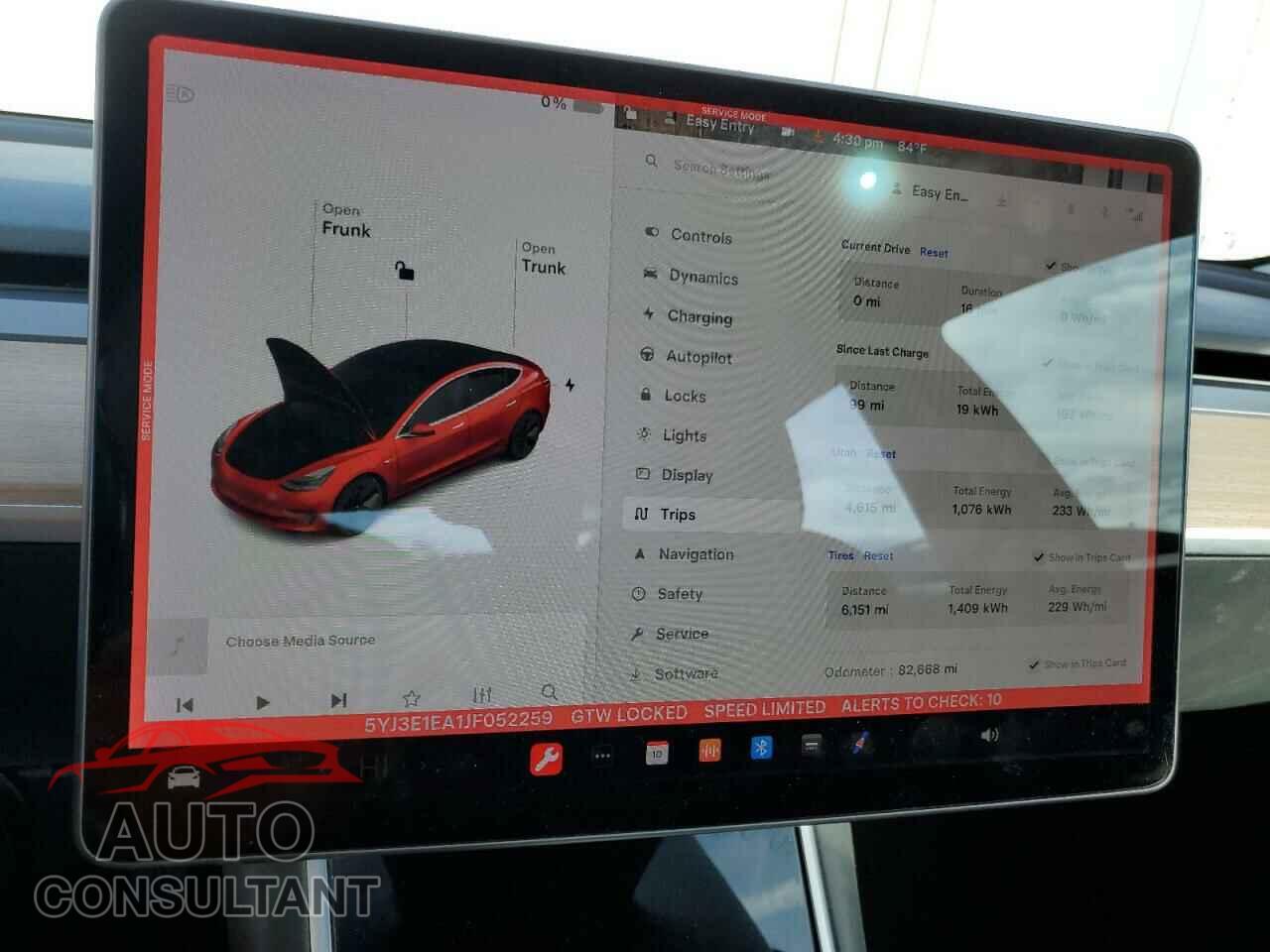 TESLA MODEL 3 2018 - 5YJ3E1EA1JF052259