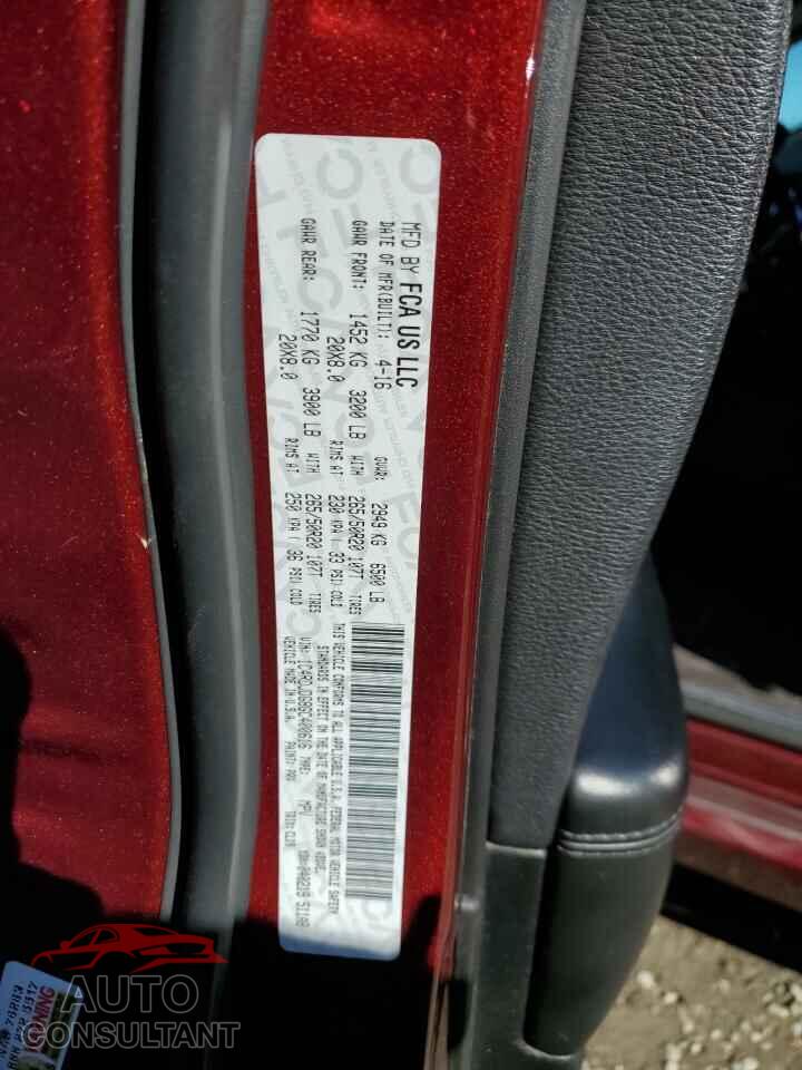 DODGE DURANGO 2016 - 1C4RDJDG8GC400616