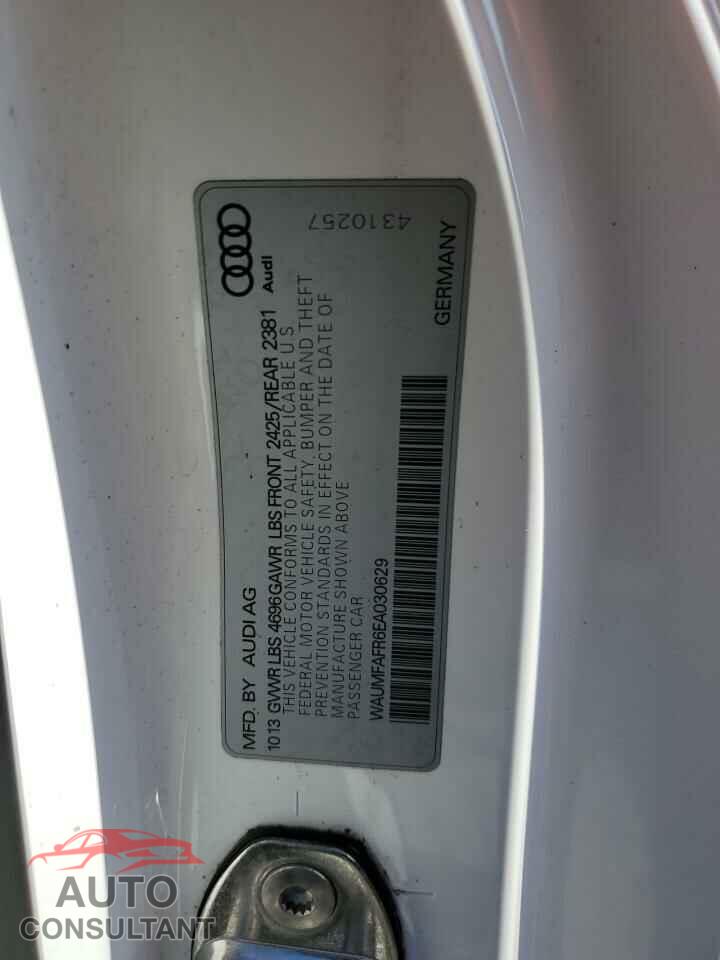 AUDI A5 2014 - WAUMFAFR6EA030629