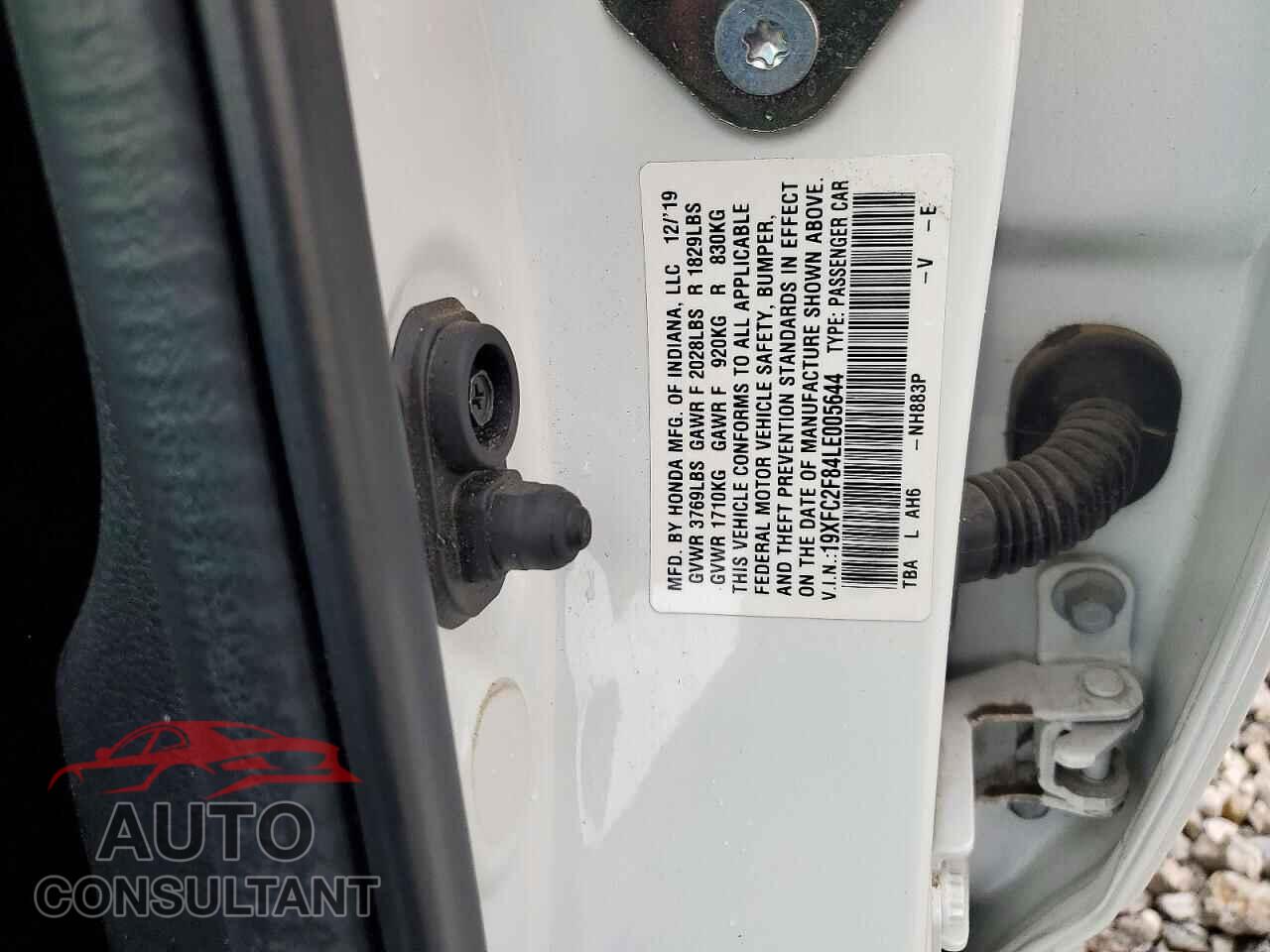HONDA CIVIC 2020 - 19XFC2F84LE005644