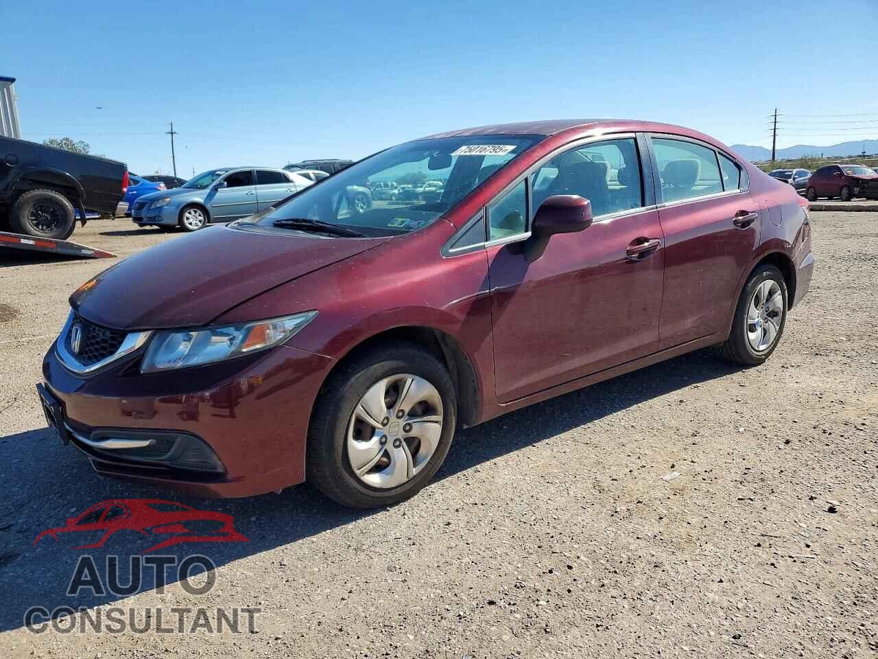 HONDA CIVIC 2013 - 2HGFB2F53DH596016