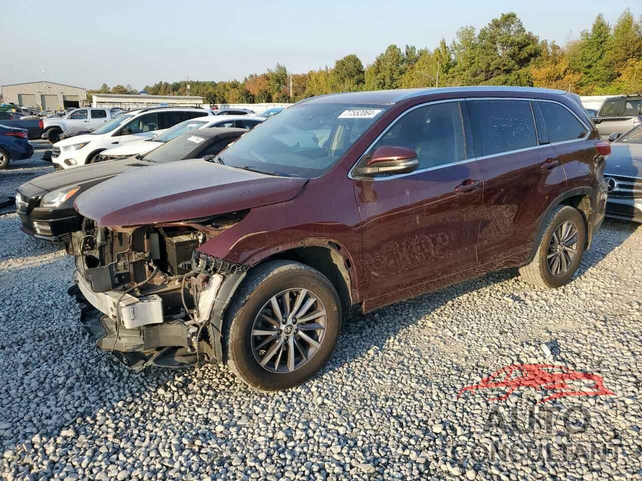 TOYOTA HIGHLANDER 2017 - 5TDKZRFH8HS201248