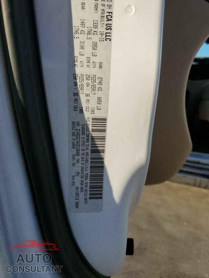 DODGE CARAVAN 2016 - 2C4RDGCG4GR168480