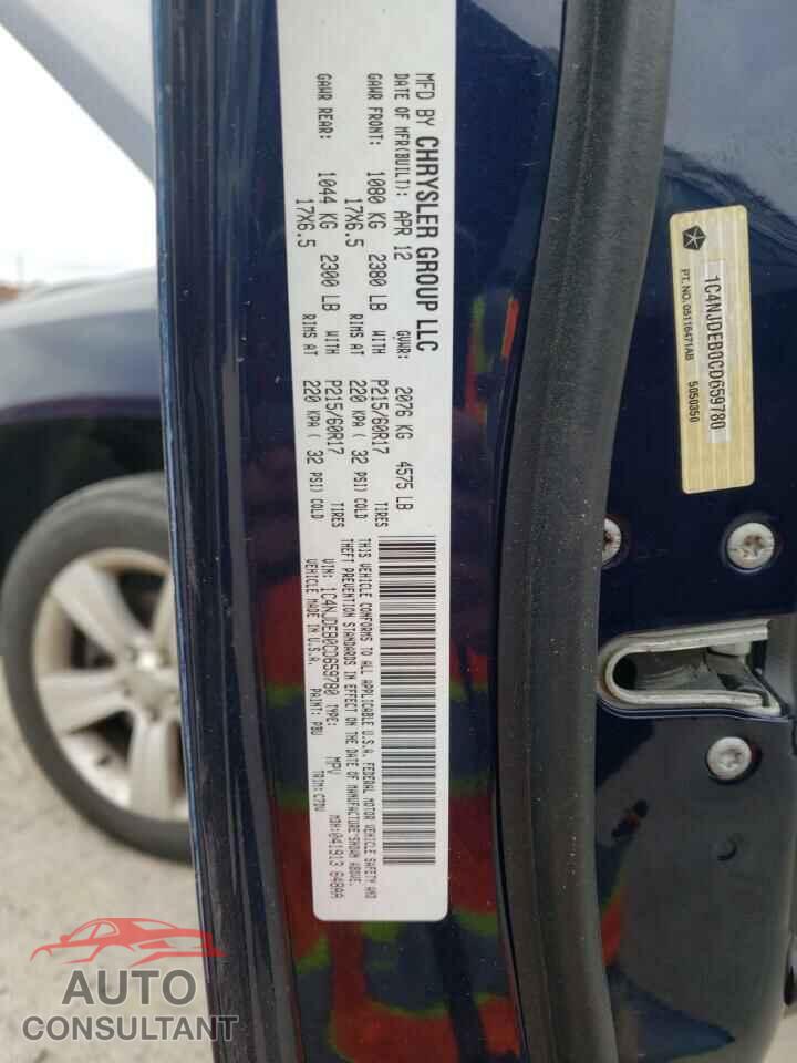 JEEP COMPASS 2012 - 1C4NJDEB0CD659780