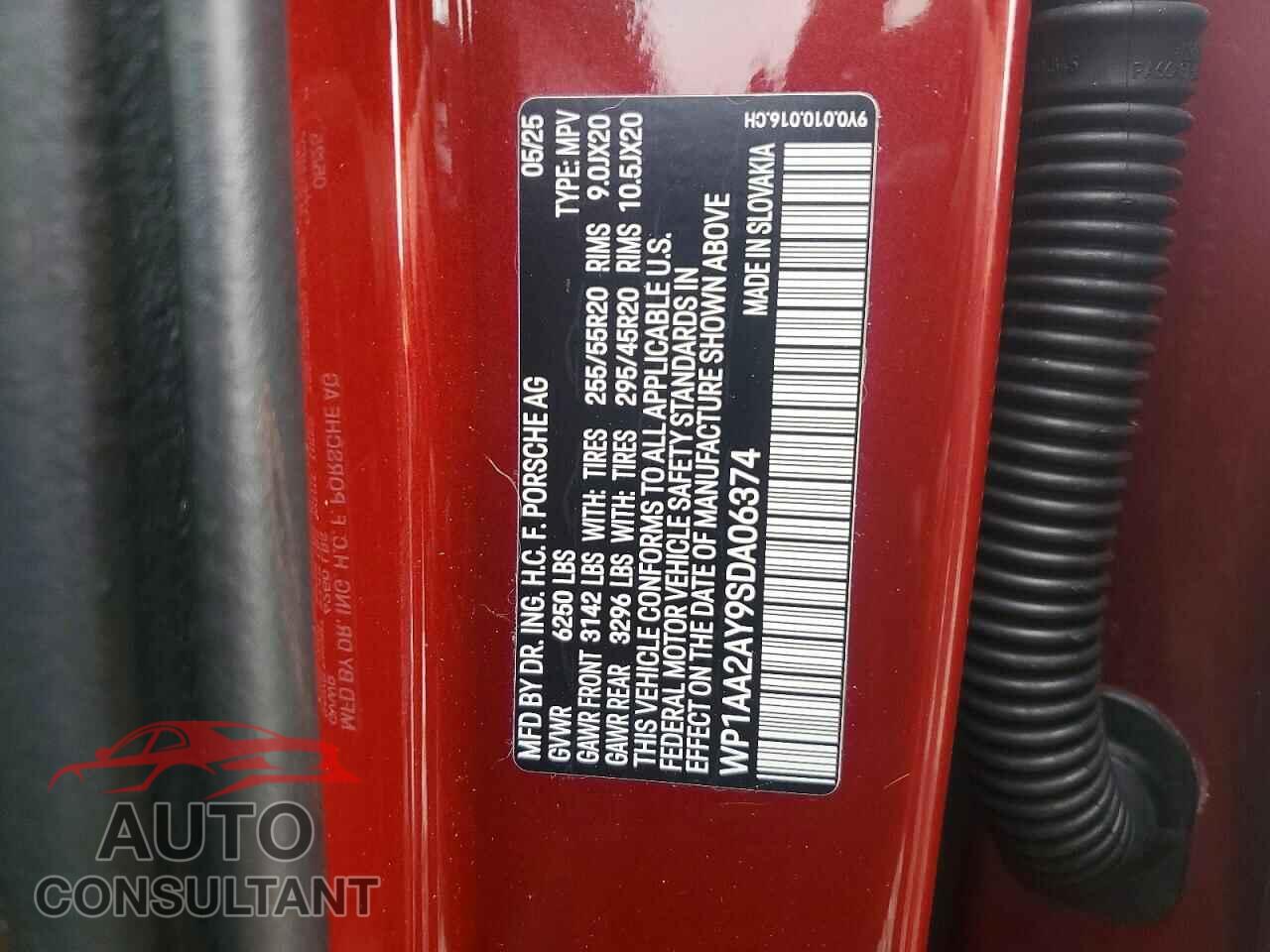 PORSCHE CAYENNE 2025 - WP1AA2AY9SDA06374
