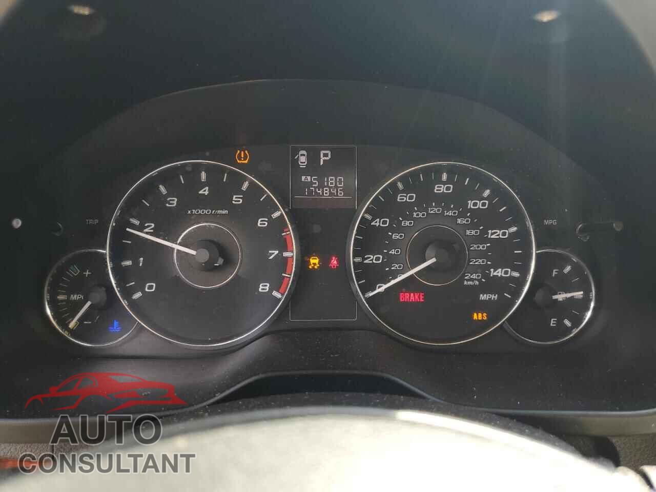 SUBARU LEGACY 2012 - 4S3BMBK64C3043205