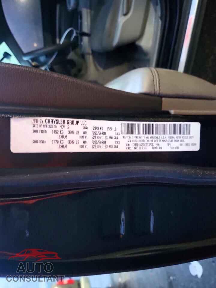 DODGE DURANGO 2013 - 1C4RDHAG9DC613776