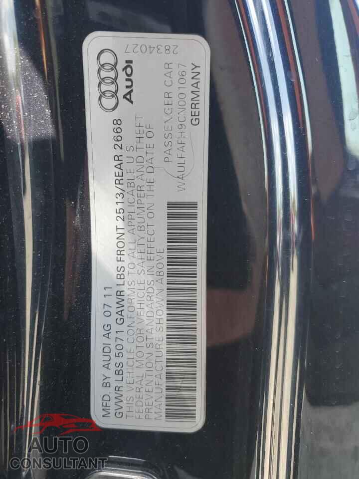 AUDI A5 2012 - WAULFAFH9CN001067