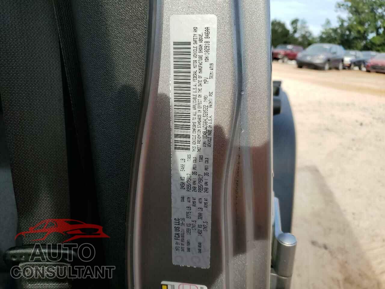JEEP WRANGLER 2017 - 1C4BJWDG6HL520522