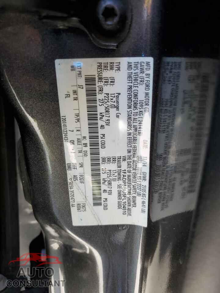 FORD CMAX 2015 - 1FADP5BU5FL104510