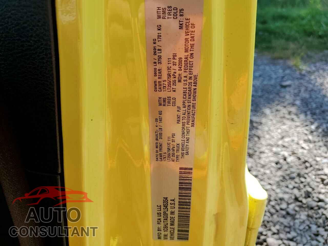 JEEP GLADIATOR 2023 - 1C6HJTAG0PL545354