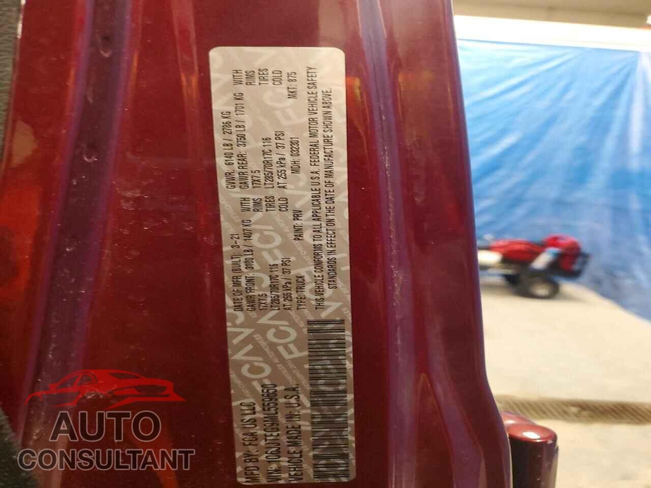 JEEP GLADIATOR 2021 - 1C6JJTEG9ML559650
