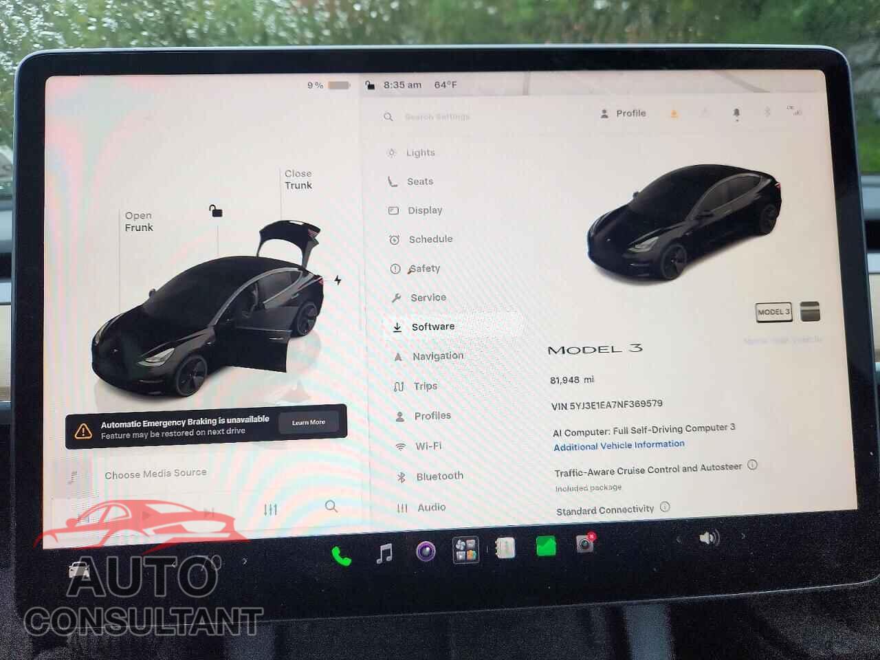 TESLA MODEL 3 2022 - 5YJ3E1EA7NF369579
