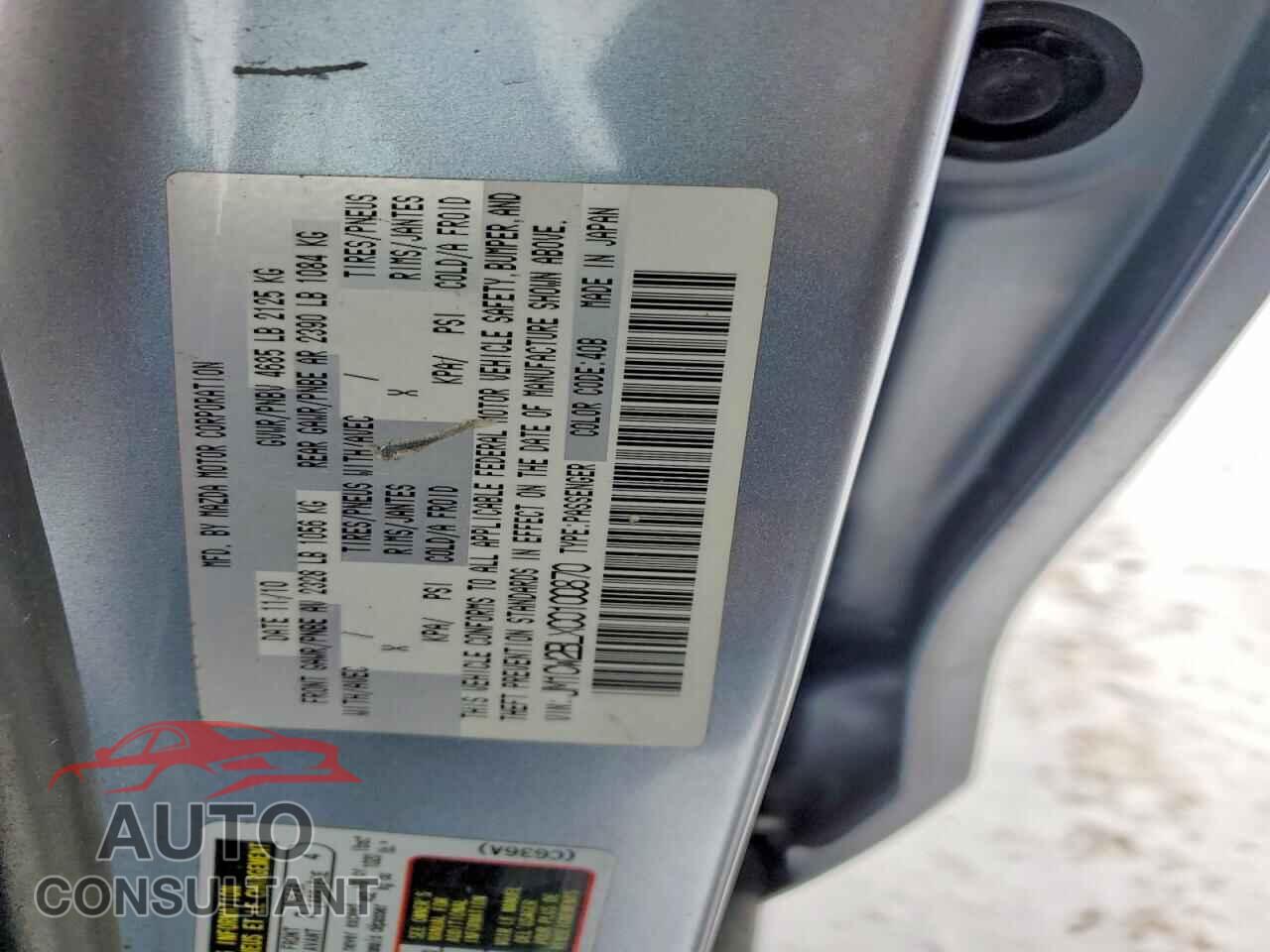 MAZDA 5 2012 - JM1CW2BLXC0100870