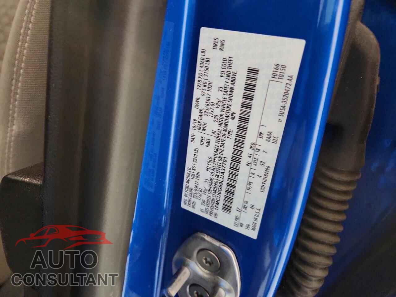 FORD ESCAPE 2020 - 1FMCU0G69LUA37701
