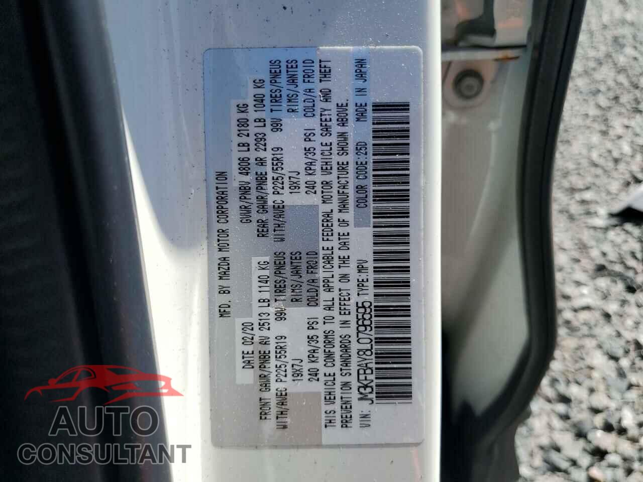 MAZDA CX-5 2020 - JM3KFBAY8L0796595