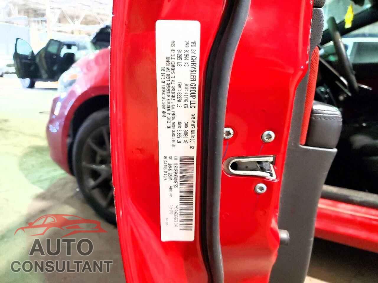 DODGE DART 2013 - 1C3CDFBA9DD106735
