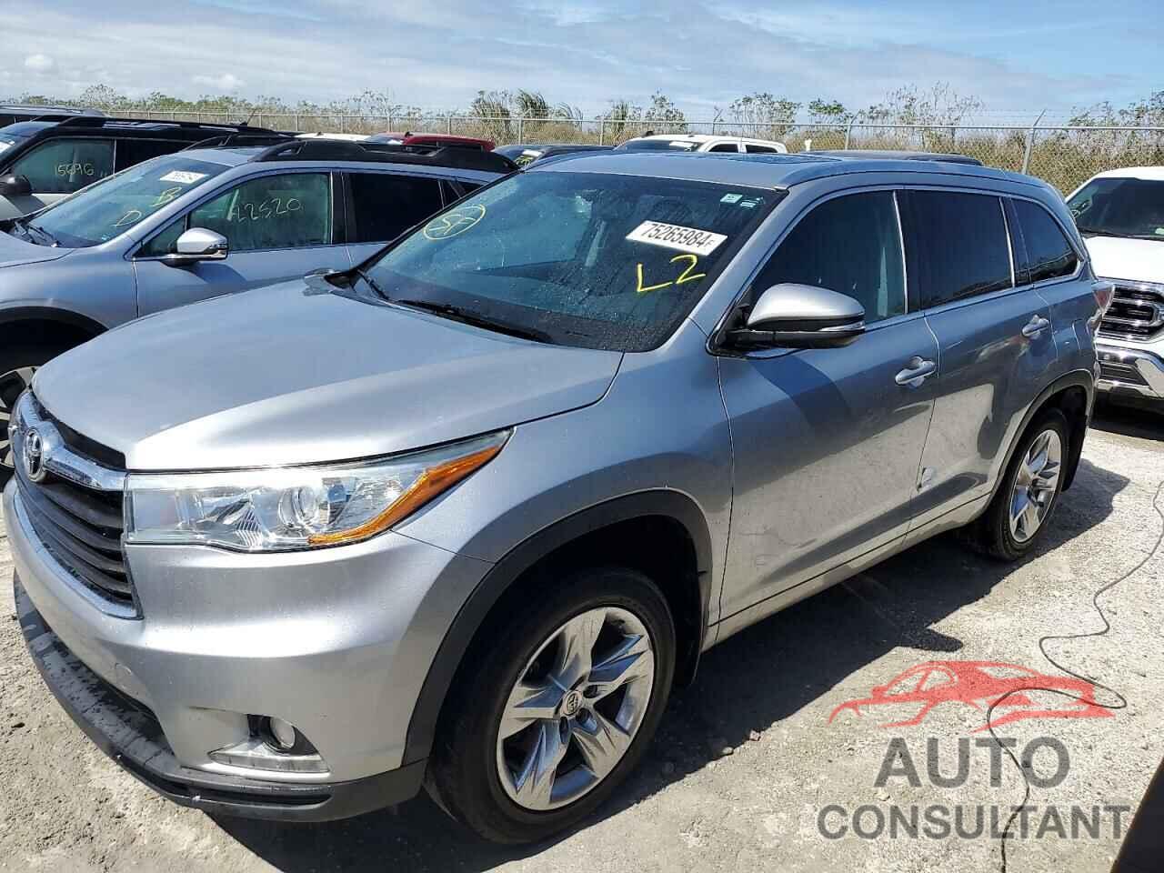 TOYOTA HIGHLANDER 2015 - 5TDDKRFH8FS077024