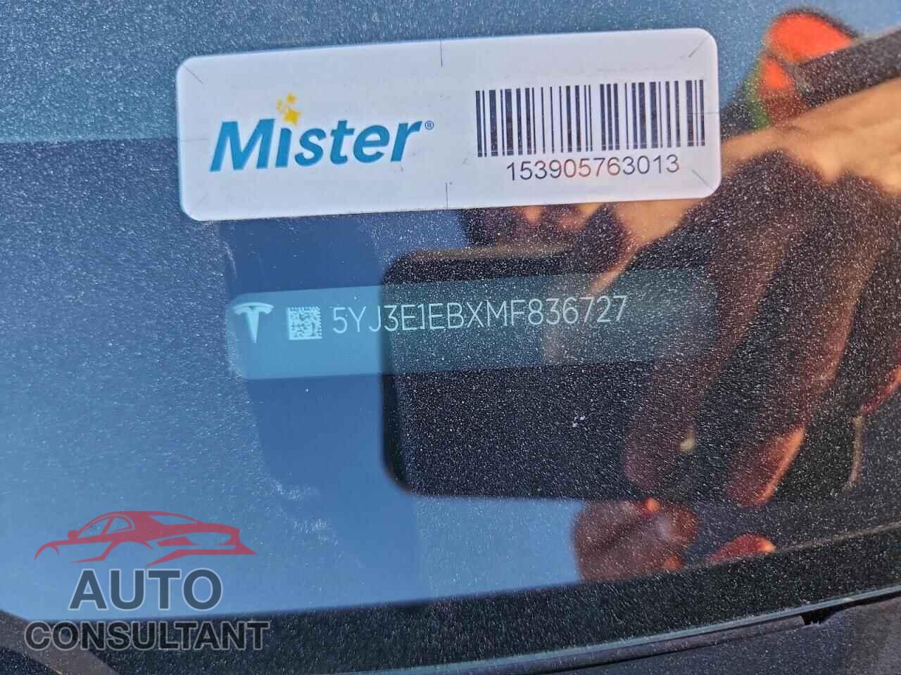 TESLA MODEL 3 2021 - 5YJ3E1EBXMF836727