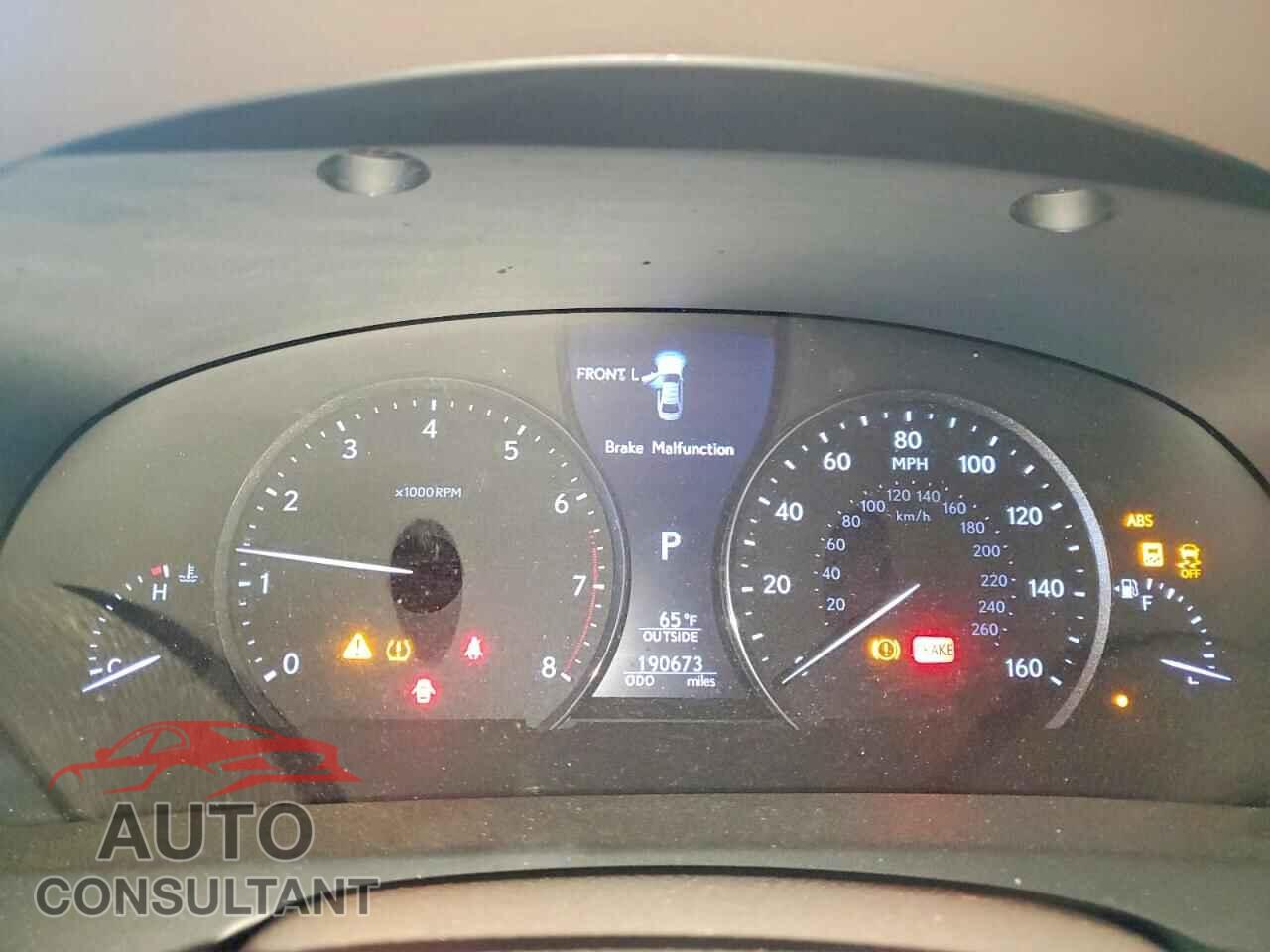 LEXUS LS460 2013 - JTHBL5EF8D5114247