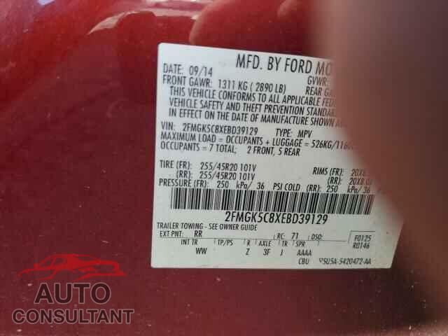 FORD FLEX 2014 - 2FMGK5C8XEBD39129