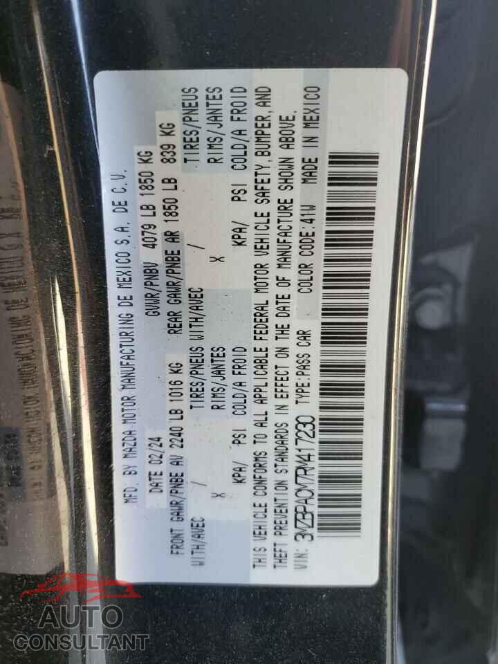 MAZDA 3 2024 - 3MZBPACM7RM417230