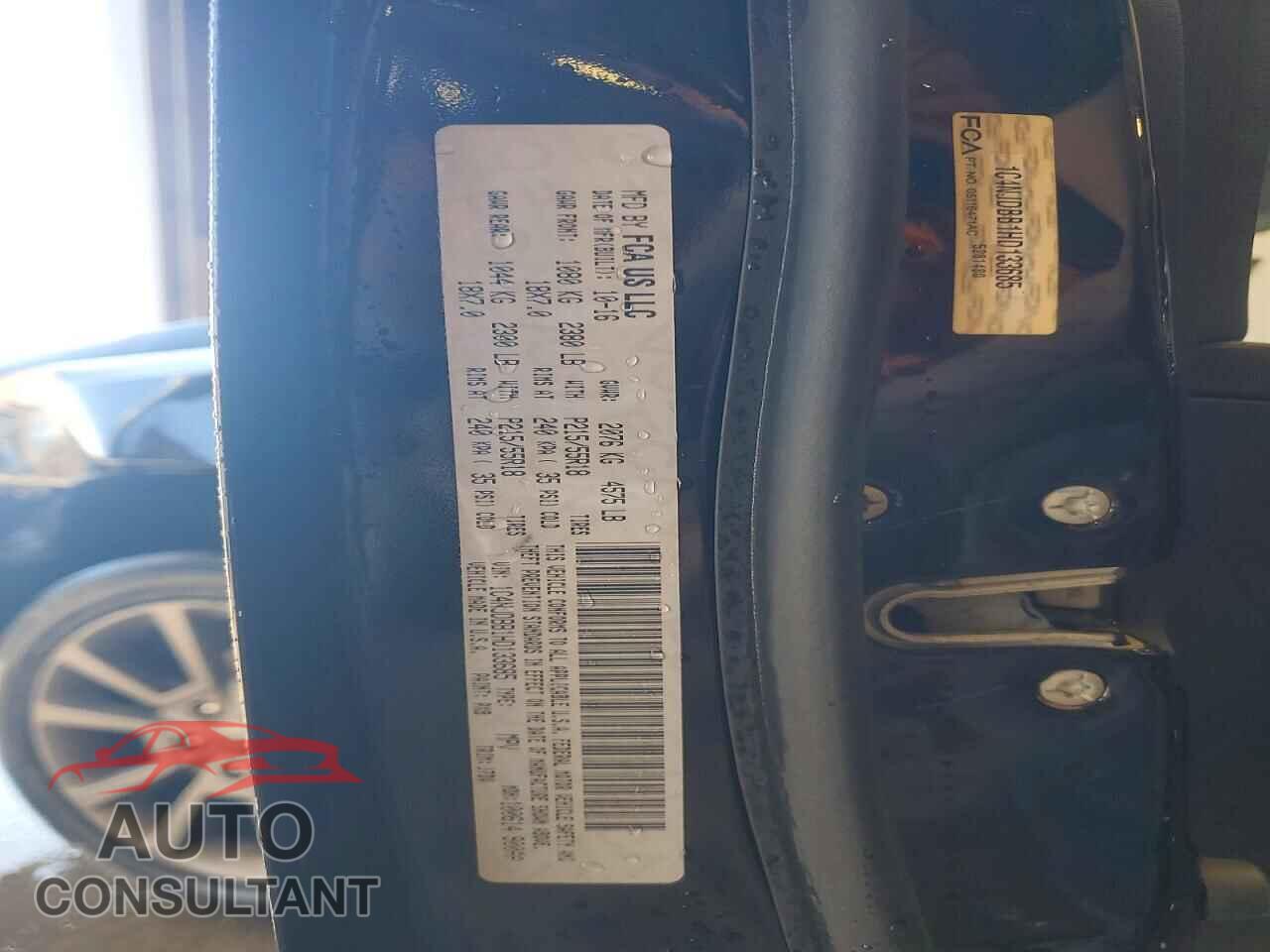 JEEP COMPASS 2017 - 1C4NJDBB1HD133685