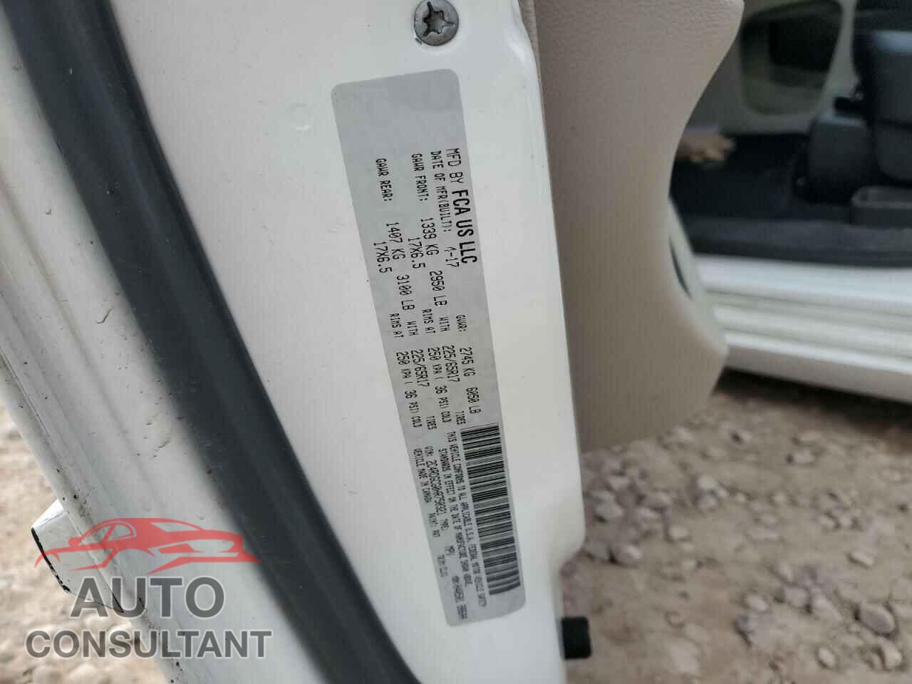 DODGE CARAVAN 2017 - 2C4RDGCG0HR750321
